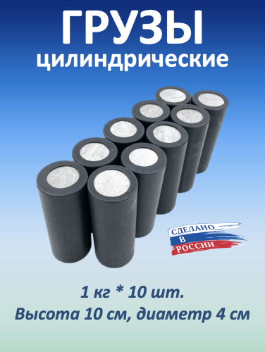Комплект грузиков металл 10х1000 г